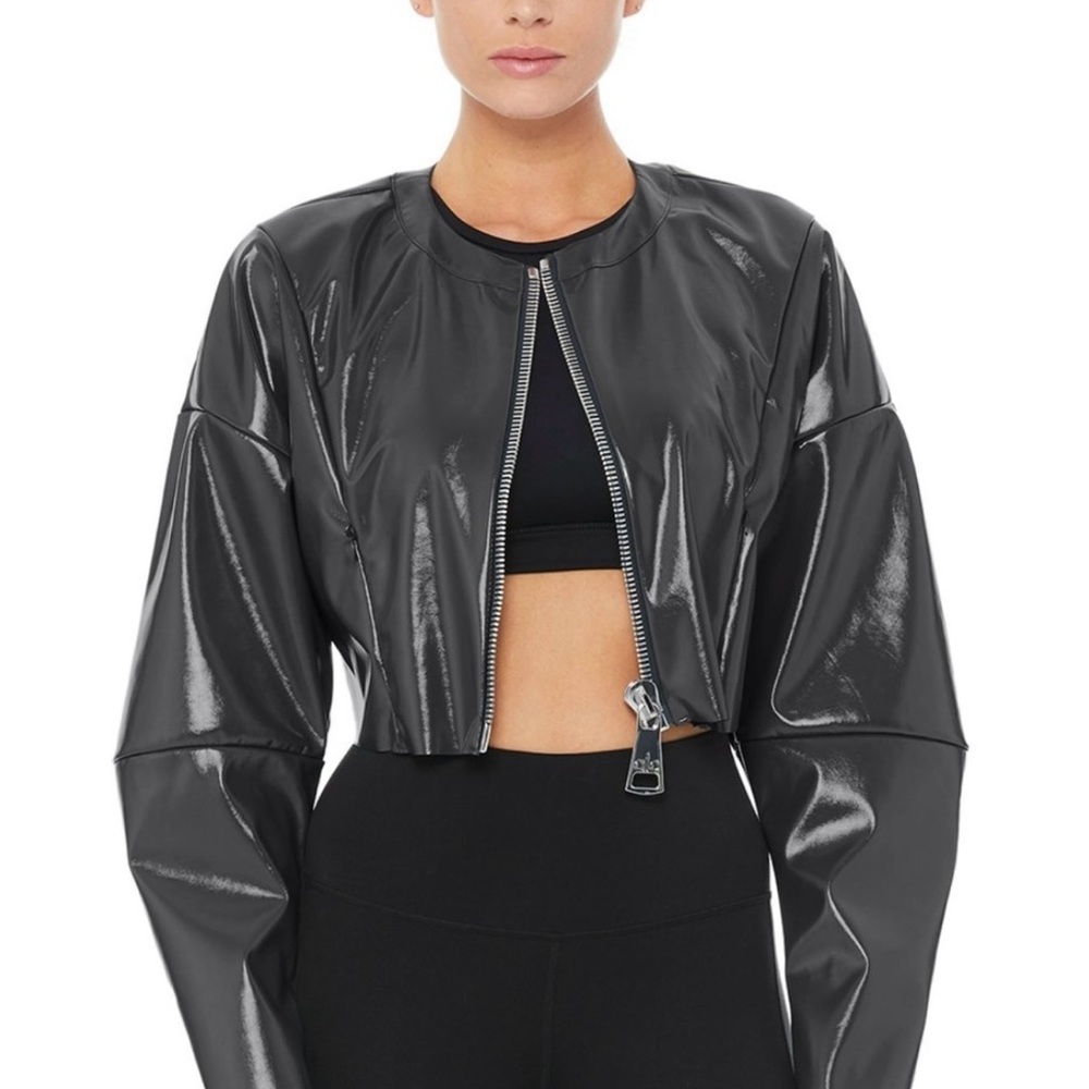 ALO Liquid Jacket with Cropped Length